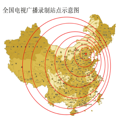 电视广播媒体监测地图